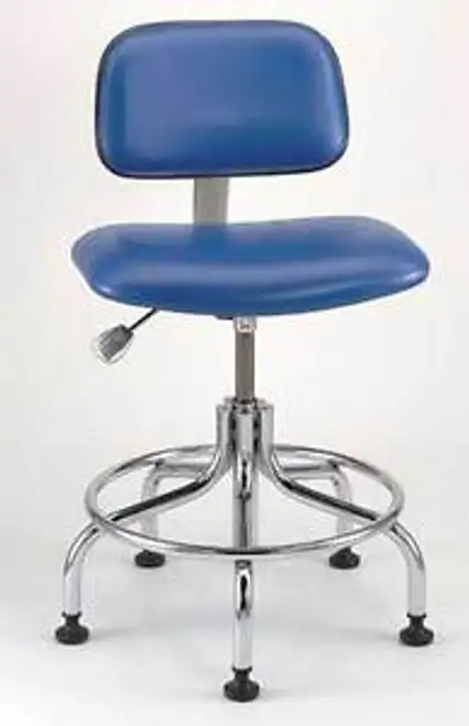 Bevco 04210C2-Blue Cleanroom Pneumatic Task Chair 300 Lb.