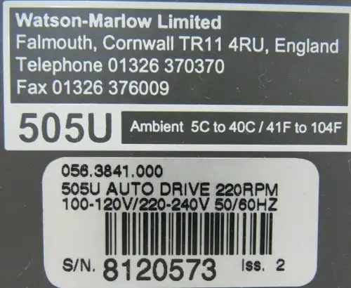 Pompa peristaltica Watson Marlow 505U 056-3841-000