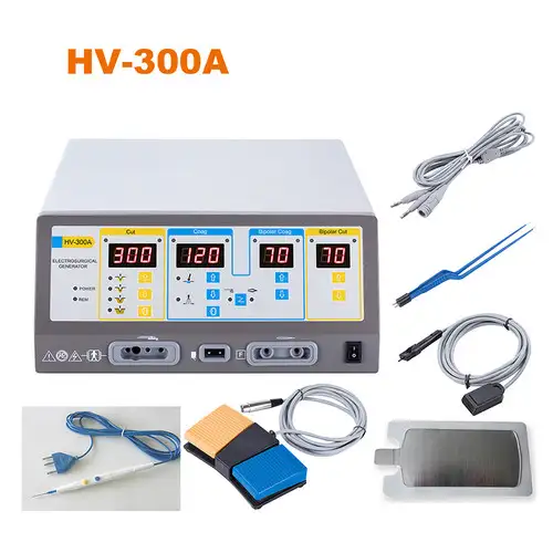 300W HV-300A ESU Monopolar und Bipolar Kauter digitales Elektrochirurgiegerät Diathermiegerät