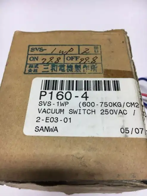 Sanwa Denki SVS-1WP Vacuum Switch 100/250V 0.5/2.5A