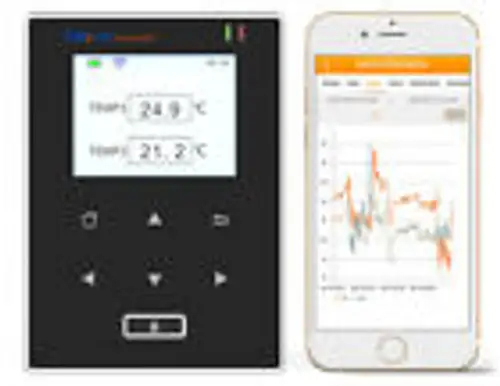 Elitech Rcw-600Wifi Registrador de Datos de Temperatura Registrador de Temperatura Inalámbrico Remoto