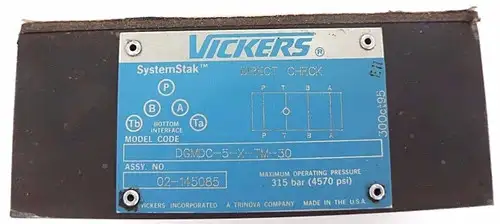 NEW VICKERS DGMDC-5-X-TM-30 DIRECT CHECK VALVE SYSTEMSTAK 300CT95 02-145085