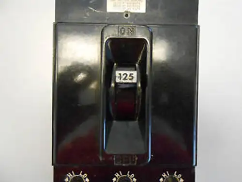 Federal Pacific Nfj631125Urfj-3 3/P 125 A 600 Volt Undervoltage Breaker