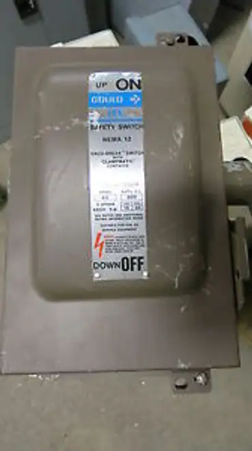Ite F352H 60 Amp 600 Volt Nema 12 Fusible Disconnect