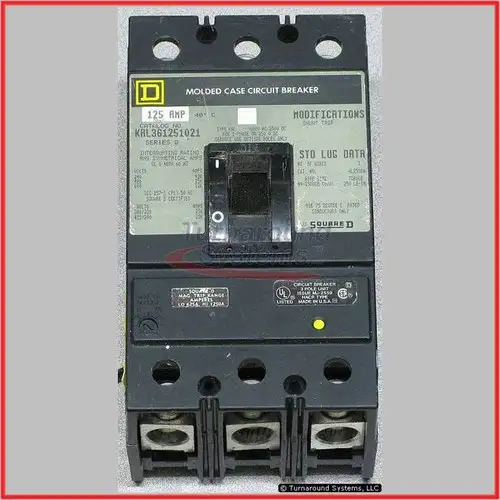 Square D Kal361251021-Lg1 Circuit Breaker 125 Amp Shunt Trip