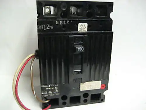General Electric Ted136Yt150 3Pole. 150Amp. W/Aux. Switch Yc-173