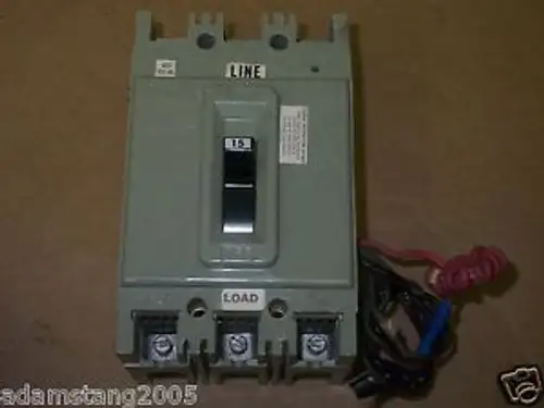 Federal Pacific Fpe Hef 3 Pole 15 Amp Hef631015Asef-1Sl/Wr Circuit Breaker