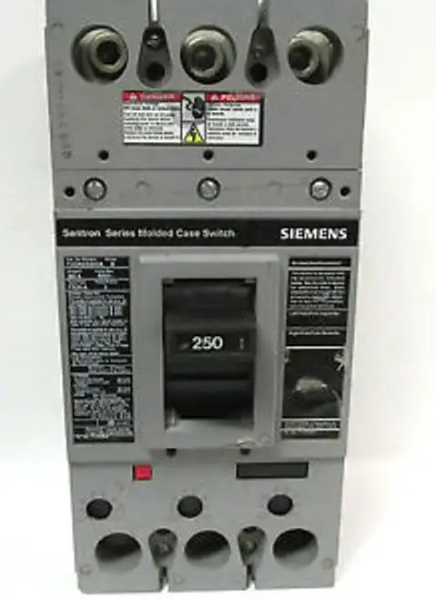 Siemens Sentron Molded Case Switch 250Amp 3 Pole Cat No. Fxd63S250A ...... Vc-14