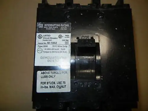 Square D Q2M32255700 3P 225A 240V Circuit Breaker Q2Mt 3Pole Q2M3225-55-7000