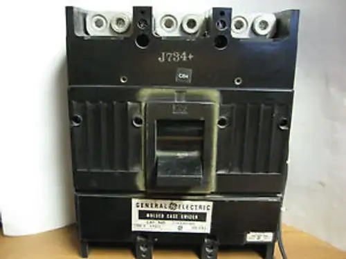 General Electric 400A. 3P. Breaker W/ Shunt Trip Tjk436Y400 Yd-117