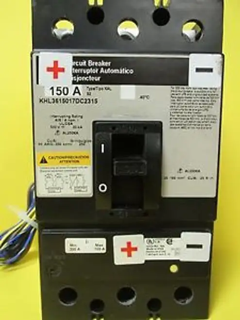 Square D Khl 150Amp 3P. Khl3615017Dc2315 Breaker W/Aux And Undervoltage . Vc-213