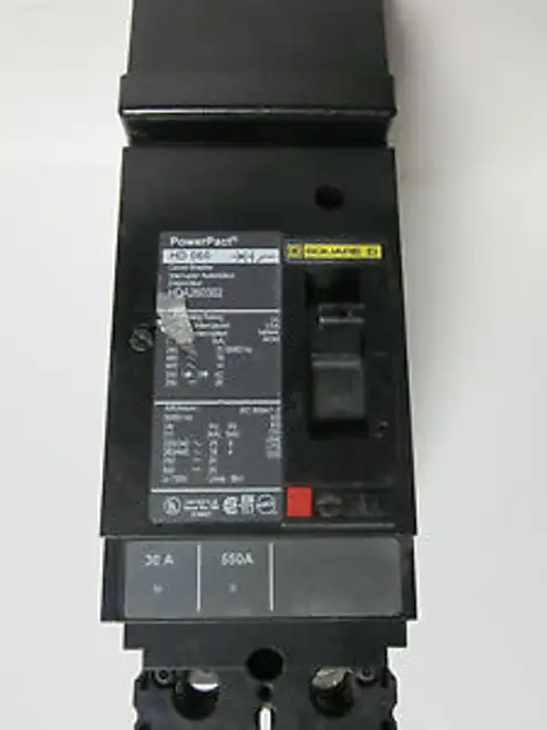 Square D Type Hd 060 Powerpact Circuit Breaker 30 Amp Hda260302 Yb-159