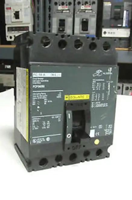 Square D Circuit Breaker Cat Fcp34050 .. 3P 50A 480V ... Ll-18