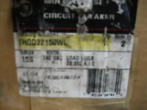 General Electric 150 Amp 2 Pole Circuit Breaker Thqd22150Wl ... Wl-15