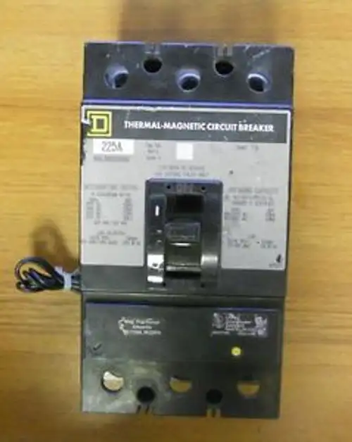 Square D 225 Amp 3 Pole Circuit Breaker With Shunt Kal362251021 ........ Vd-03