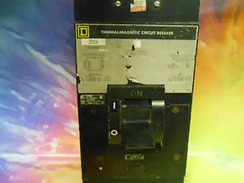 Square D Thermal-Magnetic 300 Amp 3 Pole Circuit Breaker Lal36300 .......Wc-53