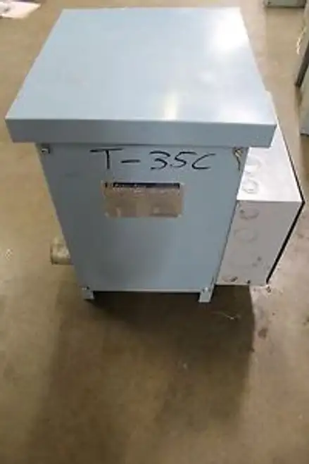 Square D Td-221-2205-090 37.5Kva 37.5 Kva 1Ph Transformer Hi 240X480V Lo 120/240