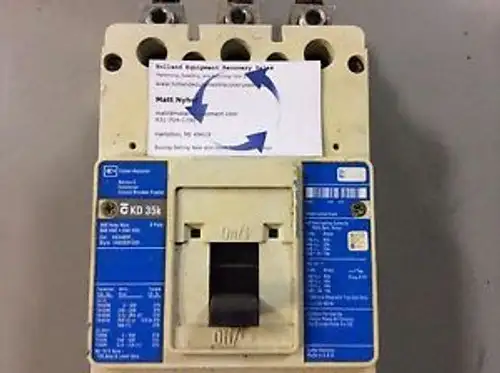 Cutler-Hammer Disjoncteur 400Amp Kd3400F 3 Pole Style-1492D1G03