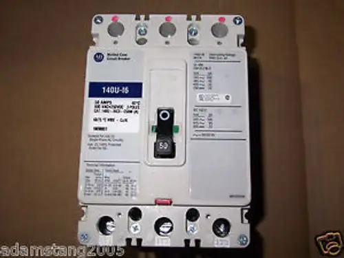 Allen Bradley 140U-16C3-C50M 3 Pole 50 Amp Circuit Breaker