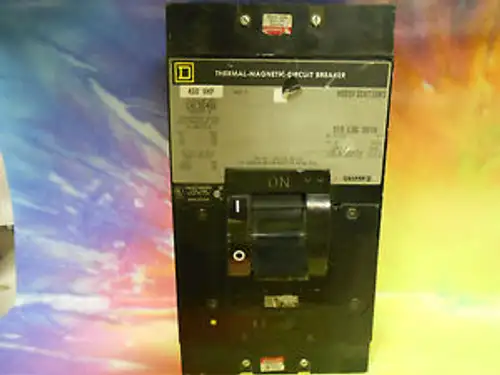 Square D Thermal-Magnetic 400 Amp 3 Pole Circuit Breaker Lhl36400 .......Wc-52