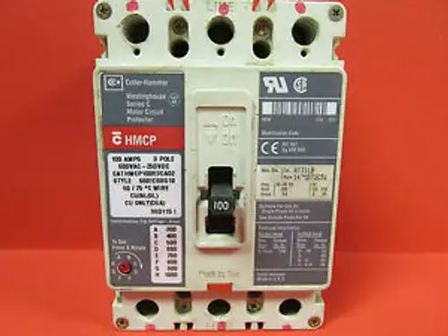 Cutler-Hammer Hmcp 3P 100A With Aux. Switch Hmcp100R3Ca02 ....... Vc-42