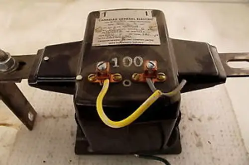 General Electric Current Transformer Ratio 100:5 Type Cm-5N 34762X10 5 Kv