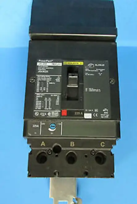 Square D 3 Pole 225 Amp Jga36225 I-Line Circuit Breaker ........... Wb-160