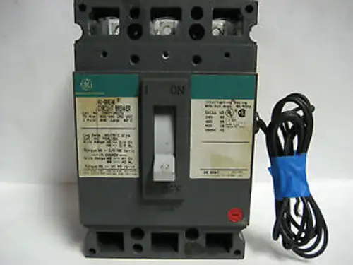 General Electric 80 Amp 3 Pole Circuit Breaker W/Shunt Thed136080 Yc-130