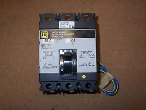 Square D Fcp Fcp34025Mt1212 3 Pole 25 Amp 480V Circuit Breaker Fcp34025Mt-1212