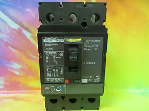 Square D 250 Amp 3 Pole Jg 250 Circuit Breaker Cat No. Jgl36250 .... A-60A