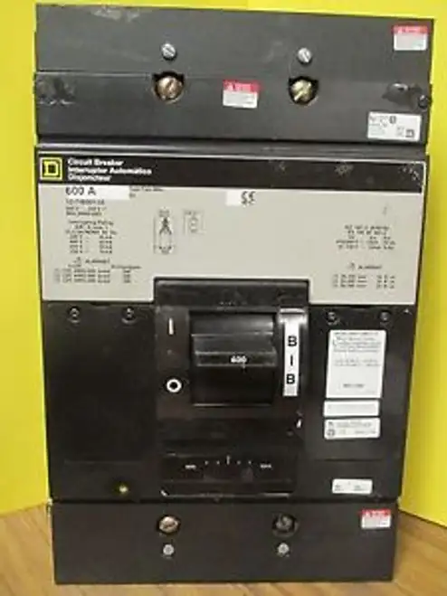 Square D 3 Pole 600 Amp Mhl366001685 Mhl36600 W/Auxiliary Switch ..... Vg-01