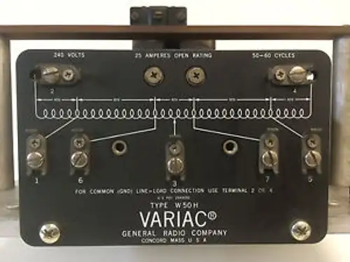 Guaranteed Technipower Variac 240/280V Variable Autotransformer W-50-H W50H