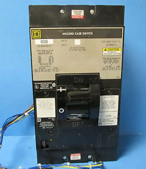 Square D 400 Amp 3 Pole Circuit Breaker Cat No. Lhl36000M1287 ....... Vf-13