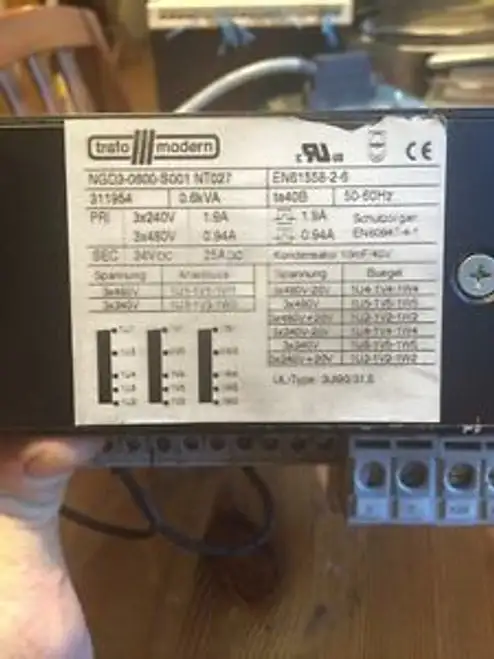 Transformateur Battenfeld 24V Transformateur moderne Ngd3-0600-S001