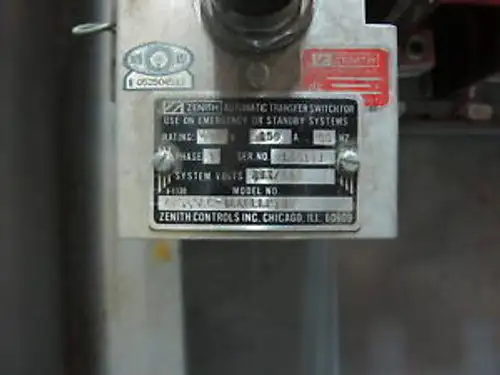 Zenith Zts515Ec-7Aaellptuw 150 Amp Automatic Transfer Switch - Ats21