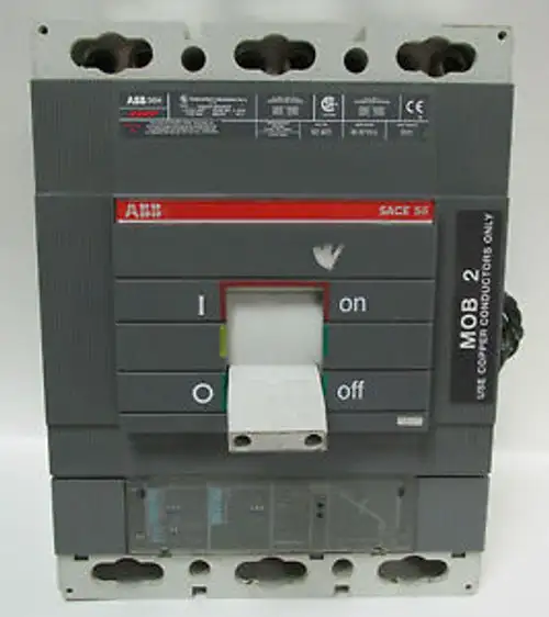 Abb Type S6H Sace S6 800 Amp Circuit Breaker W/Shunt & Aux. ......... Wm-46