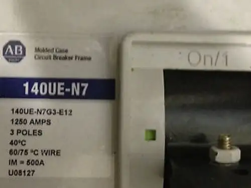Allen Bradley 140Ue-N7G3-E12 1250A 3P Circuit Breaker Disconnect