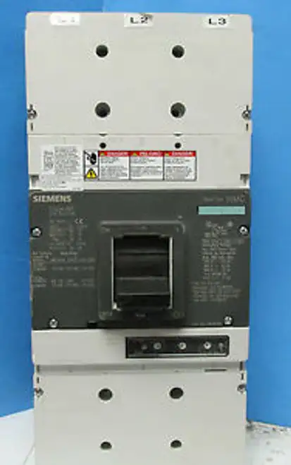 SIEMENS 3 POLE 800 AMP MG TYPE HMG FRAME CAT No. HMG3F800 W/SHUNT TRIP ... VT-12