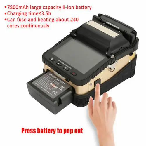 50000 Ai-8 Automatic Optical Fiber Fusion Splicer Night Operation 5 Lcd Display