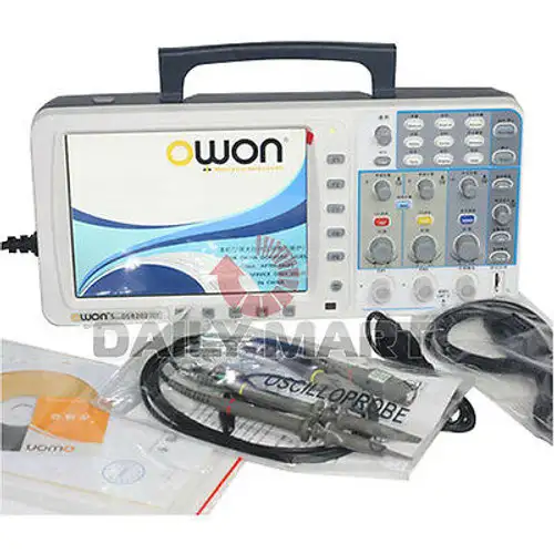 New Owon Sds8202 Digital Oscilloscope Portable 8 Hd Tft 200Mhz 2Gs/S 10M
