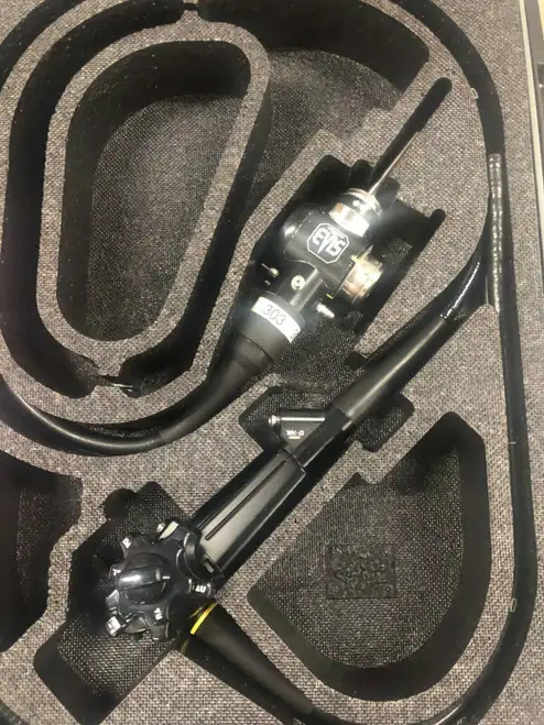 Olympus Cf-140L Video Colonoscope Endoscopy Endoscope With Case.