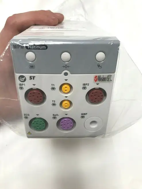 Mindray Platinum Mpm Module 115-048463-00 Masimo Spo2 Ibp1/2 Ecg Nibp T1/2