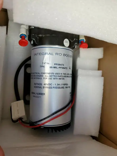 Millipore Milli Q Pump With Bracket Integral Ro Booster 88-Mil-Pf08472