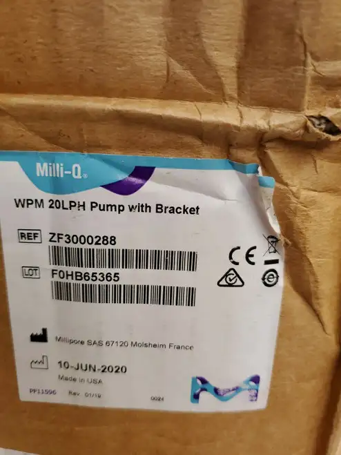 Millipore Milli Q Pump With Bracket Integral Ro Booster 88-Mil-Pf08472