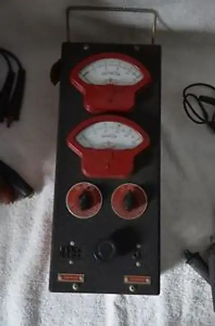 Seltene Vintage Allen Electric & Equipment Volt Amp Tester Modell E-192