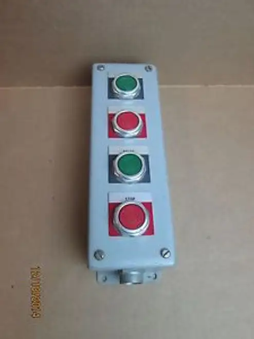 Hoffman / Allen Bradley Type 13 & 14 / 800T-A 4 Button Dual Start Stop Station