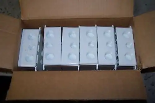 6 CARLON E382DEW TWO GANG NON METALLIC WEATHERPROOF T- LOT OF 6