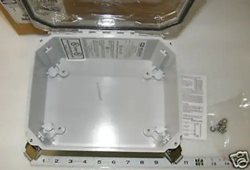 non metalic Electrical Enclosure clear lid Wiegmann WWCC80604CHQR ( Prk top )
