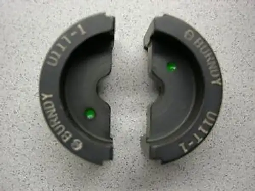 New Burndy H Tap Connector Die U -11T-1 U-DIE