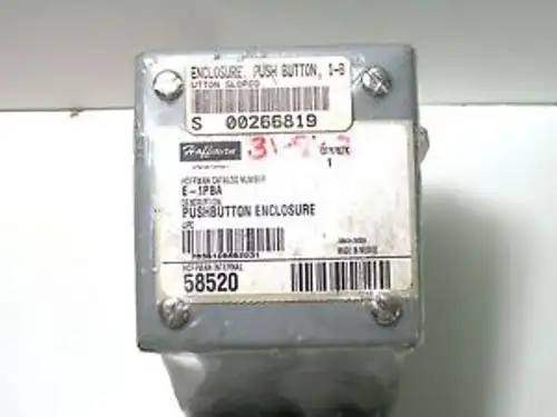 HOFFMAN E-1PBA PUSH BUTTON ENCLOSURE NNB